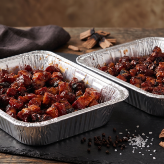Smoked Pork Belly Burnt Ends